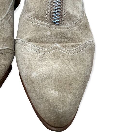 Tabitha Simmons Early Light Tan Suede Bootie - Picture 10 of 13